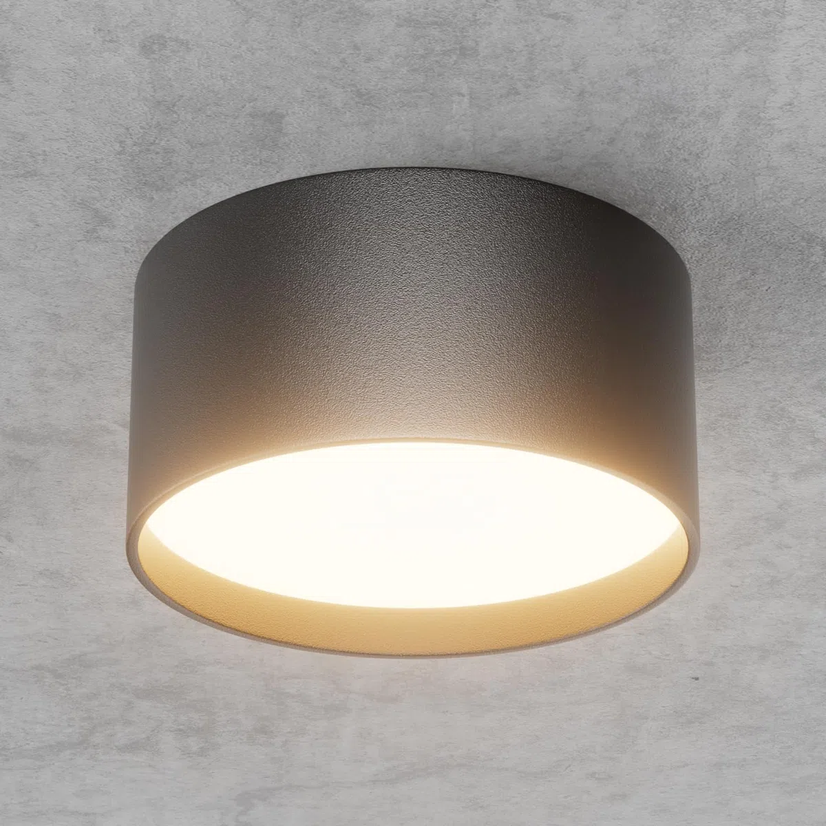 Klighten LED 18W Aufbauspot Runde Deckenspots Aufputz Deckenleuchte, Schwarz Aufbaustrahler, Deckenstrahler Flach Aluminium+Acryl, Aufbauleuchte Warmweiß 3000K, Aufputzleuchte IP44, 1029LM, 60x120mm