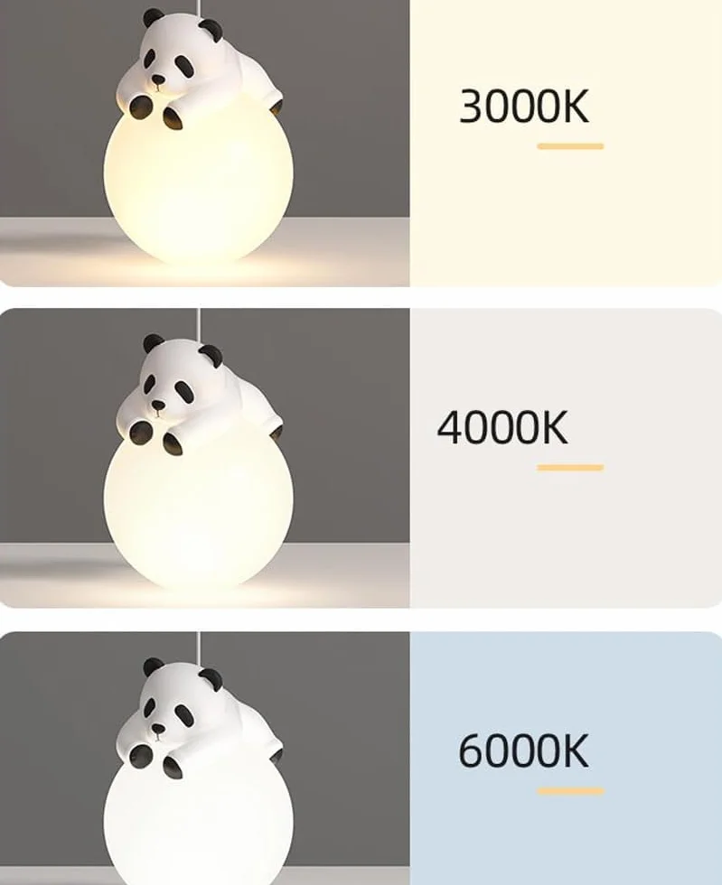Wandlampe für Kinderzimmer, verdrahtet, 3D-Druck, Mondkugel, Schlafzimmer, niedliche Cartoon-Tiere, Kaninchen, Panda, Bär, Nachttischlampe Nordic Dimmbar…