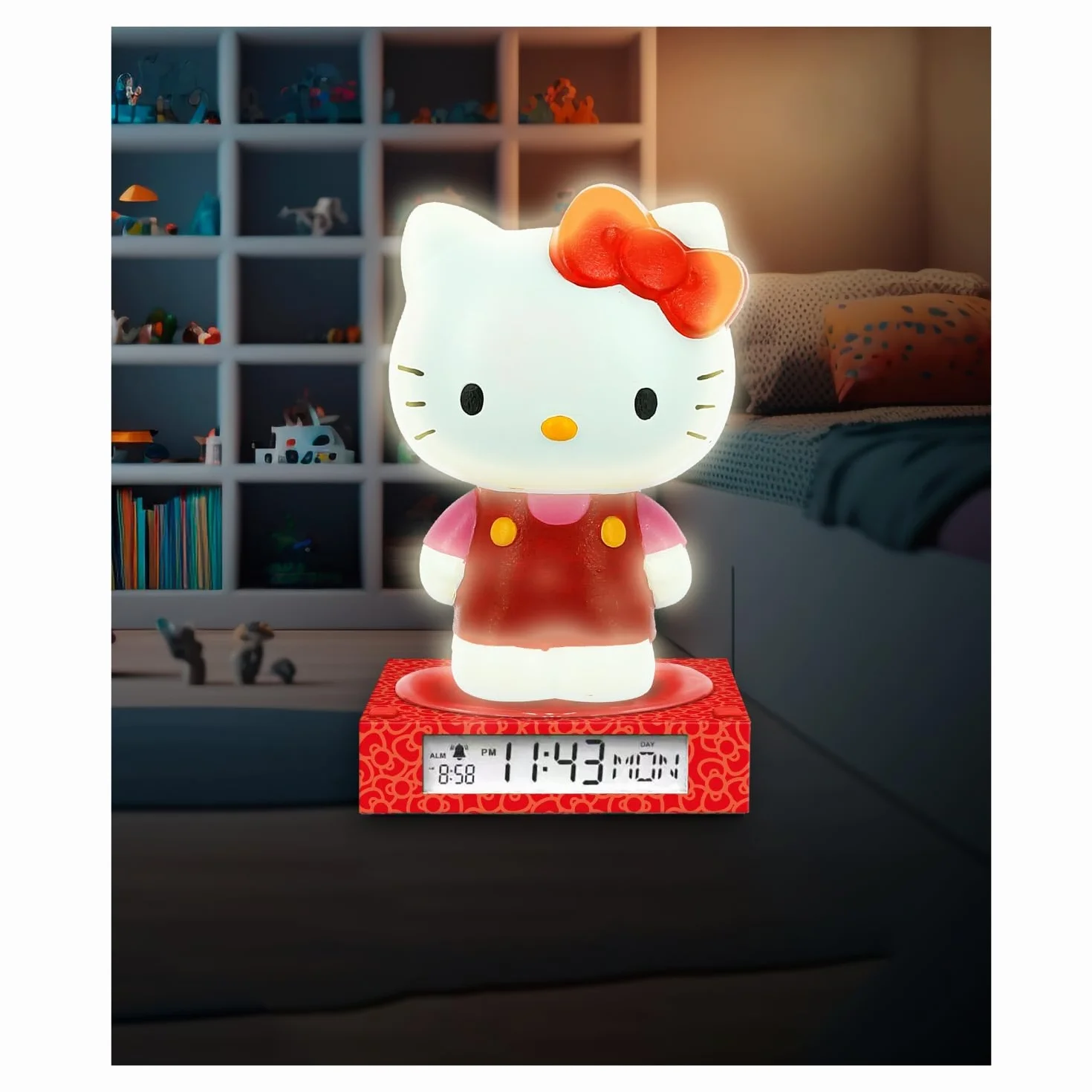 Kids Licensing - Hello Kitty & Friends 3D-Lampe mit Wecker und Datum