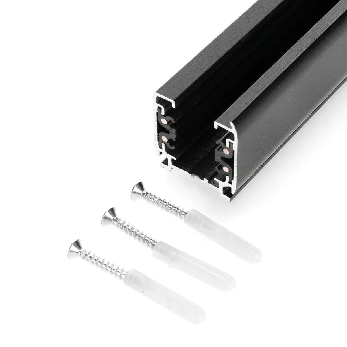 3-Phasen-Schien 2 m SCHWARZz für LED NEXTRACK Komponenten 3-Phasen-Schienen-Set (3-Phasen-Schien 2 m SCHWARZ)