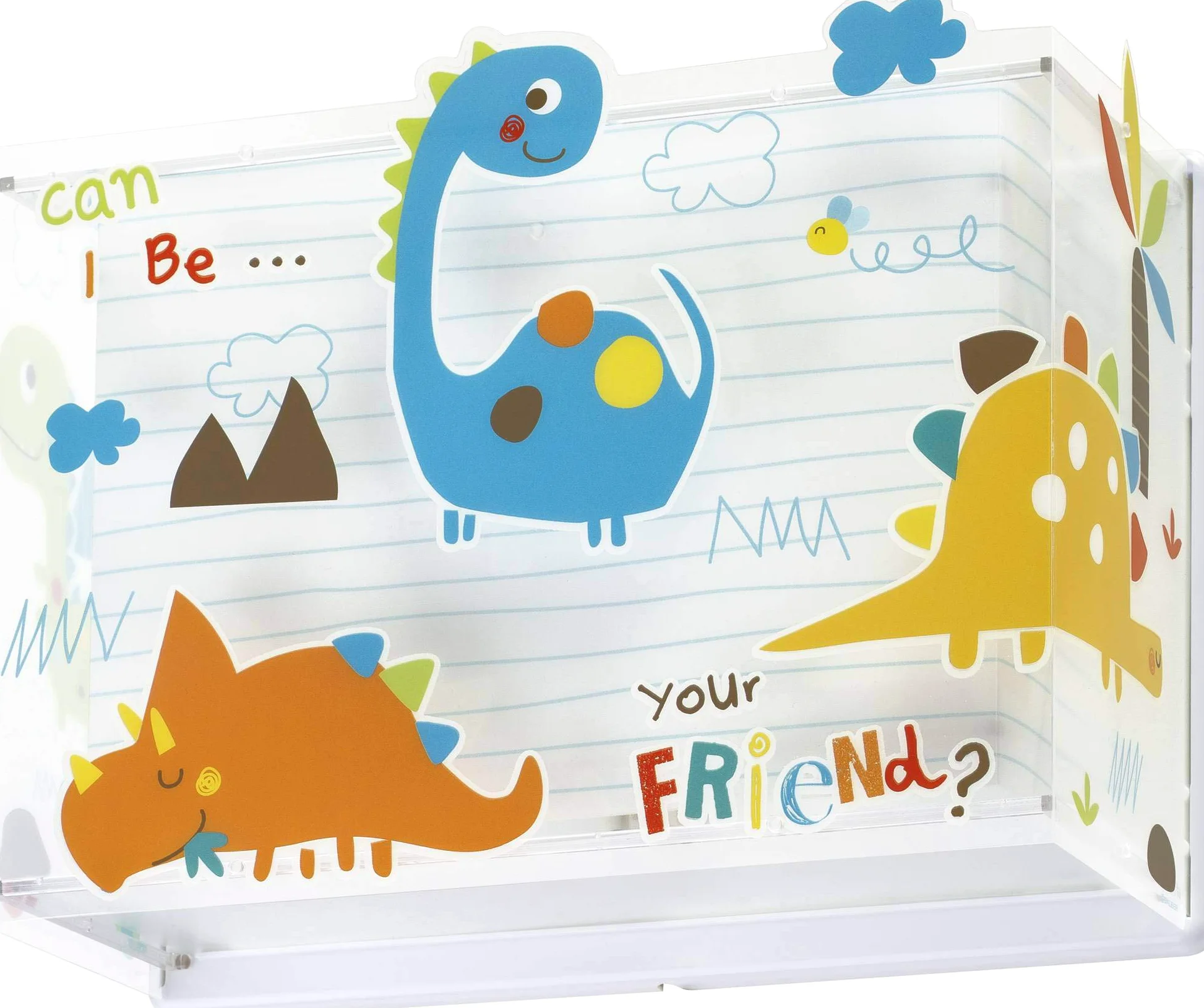 Dalber kinder Wandlampe, Kinderlampe Wandleuchte kinderzimmer Dinosaurier Tiere Dinos, 73458, E27