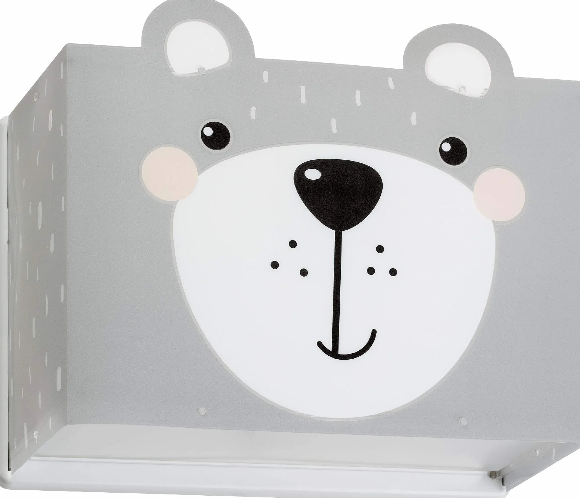Dalber kinder Wandlampe, Kinderlampe Wandleuchte, kinderzimmer Little Teddy Bär Tiere, grau, 64578, E27