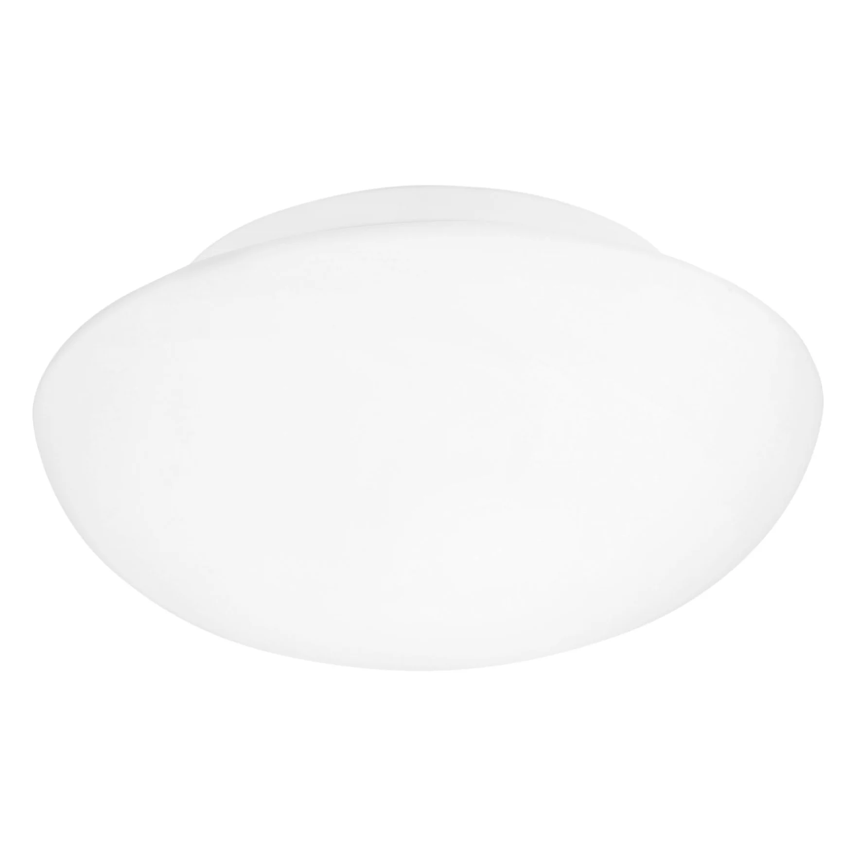 EGLO Deckenlampe Ella, Ø 35 cm, 2 flammige Wandlampe, Deckenleuchte aus Stahl und Glas in Weiß, Opal matt, Wohnzimmerlampe, Küchenlampe, Bürolampe, Flurlampe Decke, E27 Fassung