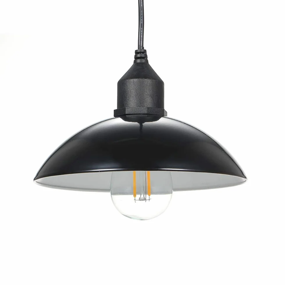 Lixada Solar Pendelleuchte E27 Außenleuchte Sensitive Light IP65 Wasserbeständigkeit für Garten Hof Terrasse Balkon (1)