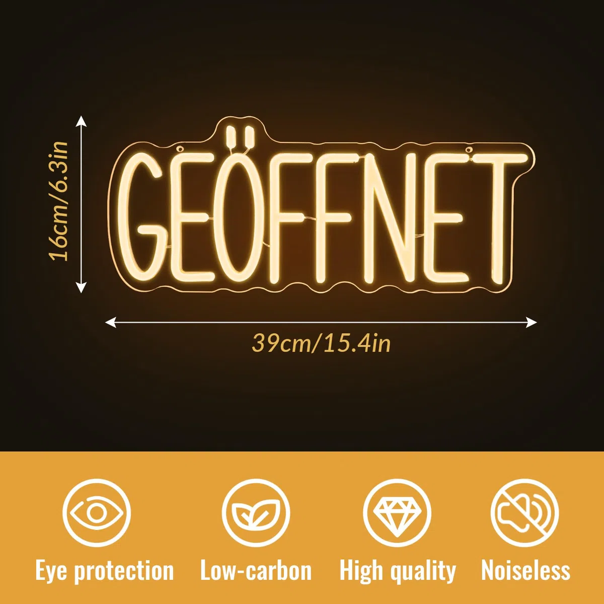 Geöffnet Neonschild für Tür, Open Leuchtreklame Türschild, LED Neonlicht Hängeschild USB-Betrieb mit dimmbarem Schalter für Food Truck,Restaurant,Buchhandlung,Hotel,Supermarkt