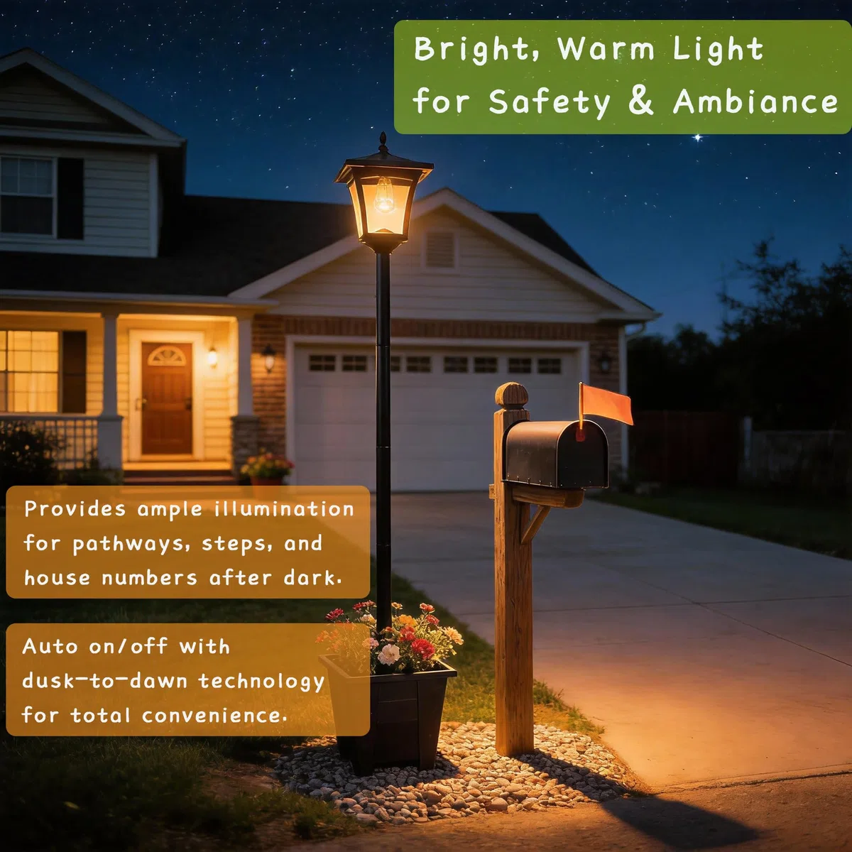 Solarlaterne für außen mit Blumentopf, 150cm Solarlampen für außen, Warmgelb LED, Wasserfest, Solarlampenpfostenlicht Gartenlaterne, Außenbereich Windlicht für Garten Balkon