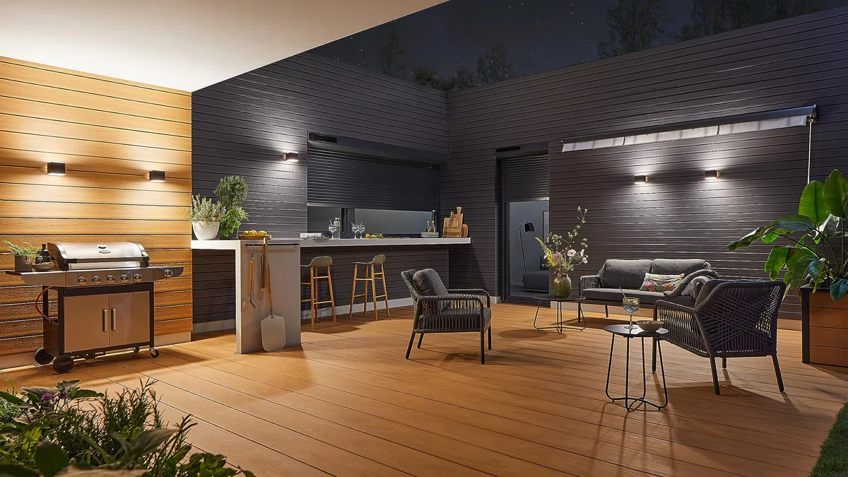 Steinel L 840 SC Connect smarte LED Außenleuchte mit Bewegungsmelder, App Steuerung, 3000 K, Anthrazit