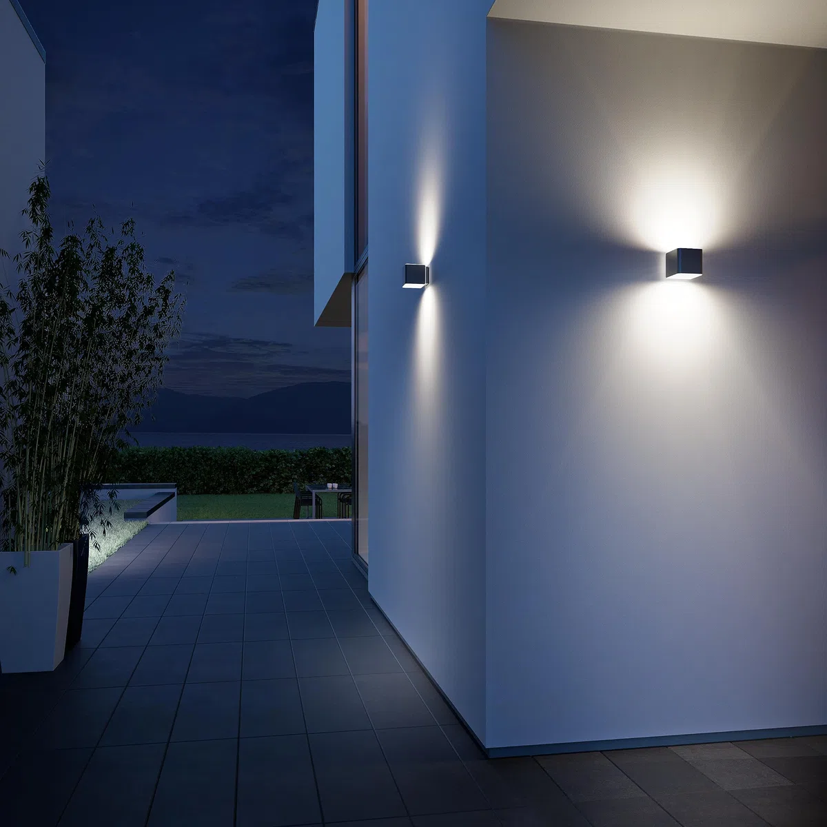 Steinel L 840 SC Connect smarte LED Außenleuchte mit Bewegungsmelder, App Steuerung, 3000 K, Anthrazit