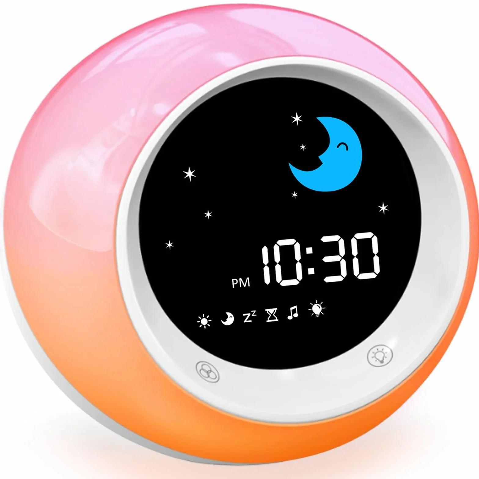 iHoo Schlaftrainer Kinder, Kinder Wecker mit Nachtlicht & Nickerchen Timer, Ok zum Aufwachen Wecker Geschenk für 2-9 Jahre Mädchen Jungen