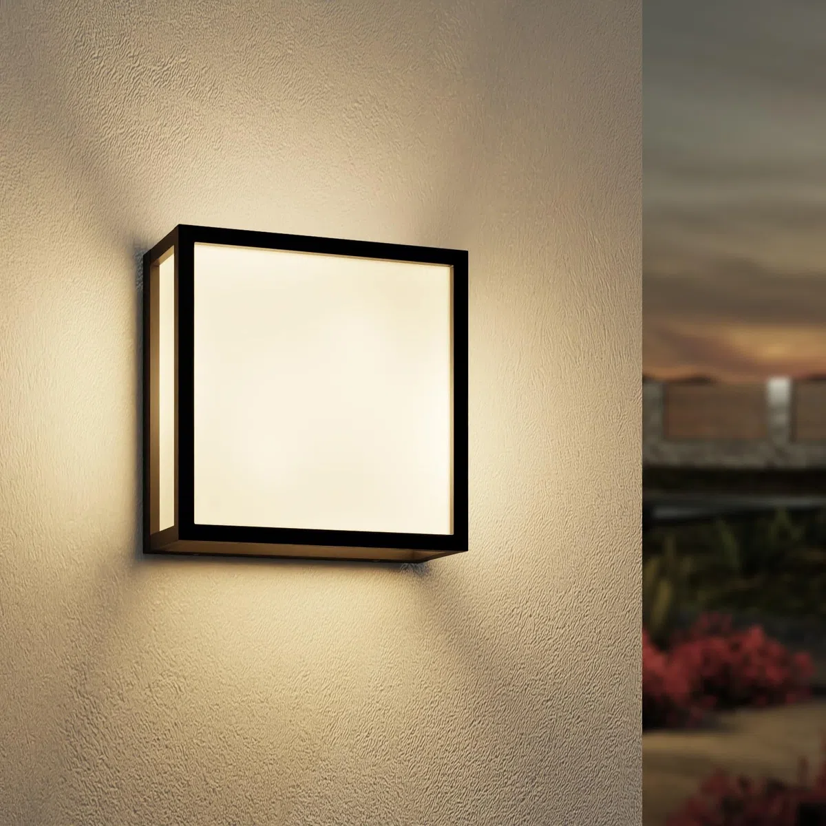 EBION Aussenlampe Wand,Wandleuchte Aussen Wandlampe E27，AußEnlampe,Aluminium + PC Wandlampe,Wandleuchten,Outdoor Wall Sconce,IP65 AußEnleuchte Anthrazit (Ohne Leuchtmittel)