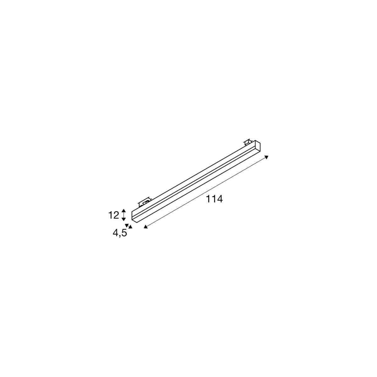 SLV SIGHT TRACK LED 3-Phasen-Strahler, Decken-Leuchte, Schienensystem, 3000/4000K 37W grau