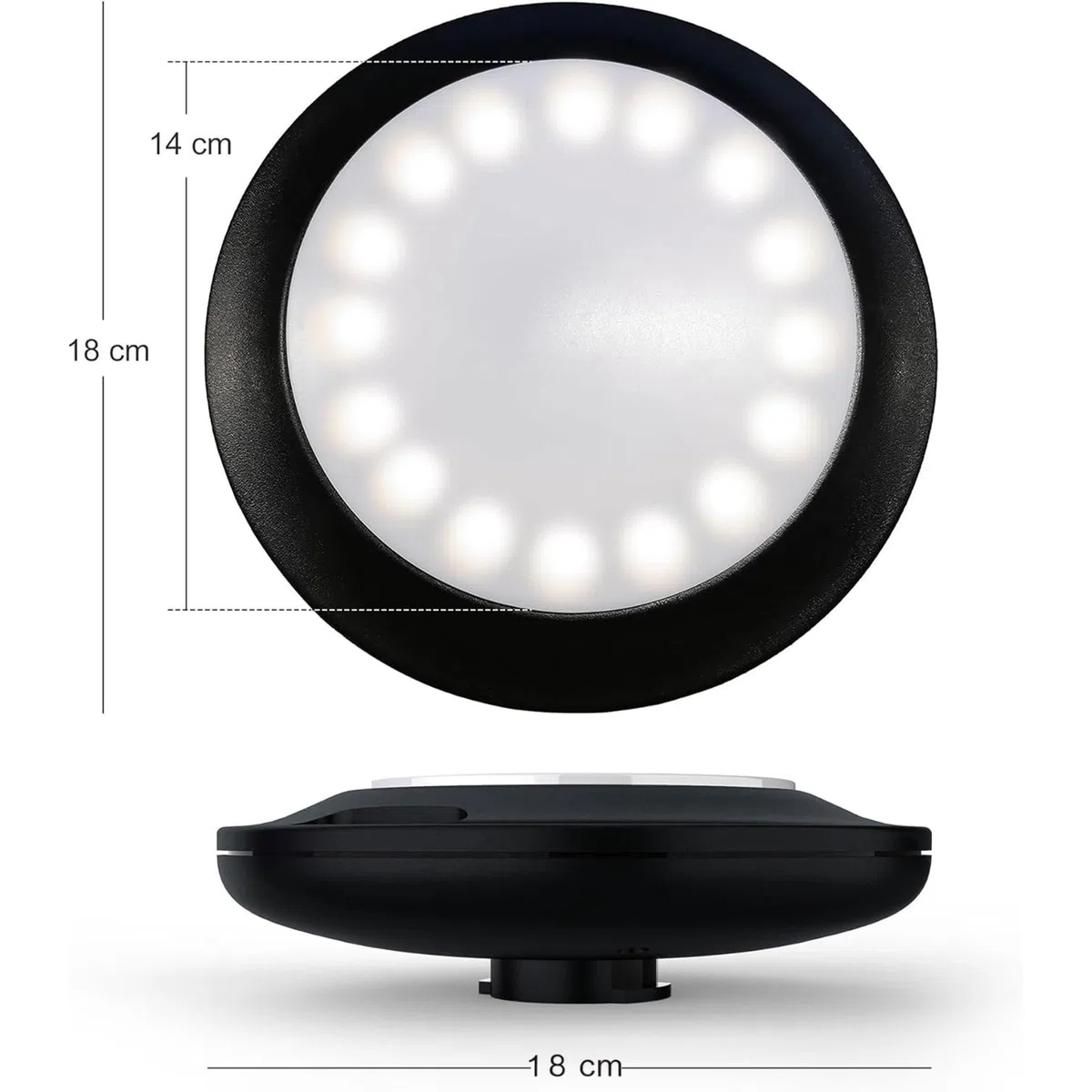 PURPLE LEAF ZY04ZXD LED Sonnenschirm Beleuchtung mit Fernbedienung Tragbarer wiederaufladbarer 12-Farben-Wechsel für Außenbereich