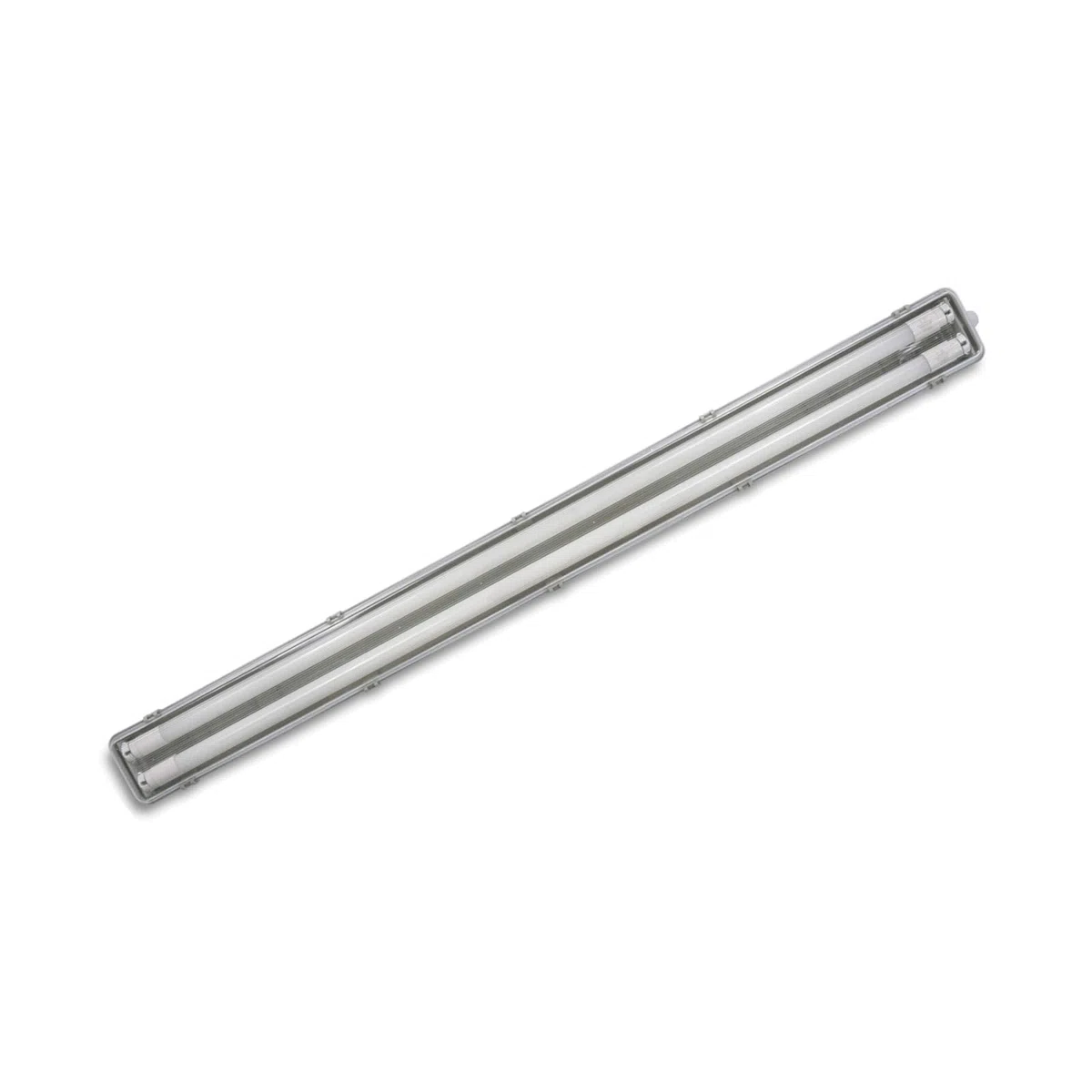 LED Feuchtraumleuchte Wannenleuchte 120cm mit 2x 18W T8 Röhre 3600lm 6000K IP65… (Kaltweiß, 120cm mit LED Röhre)