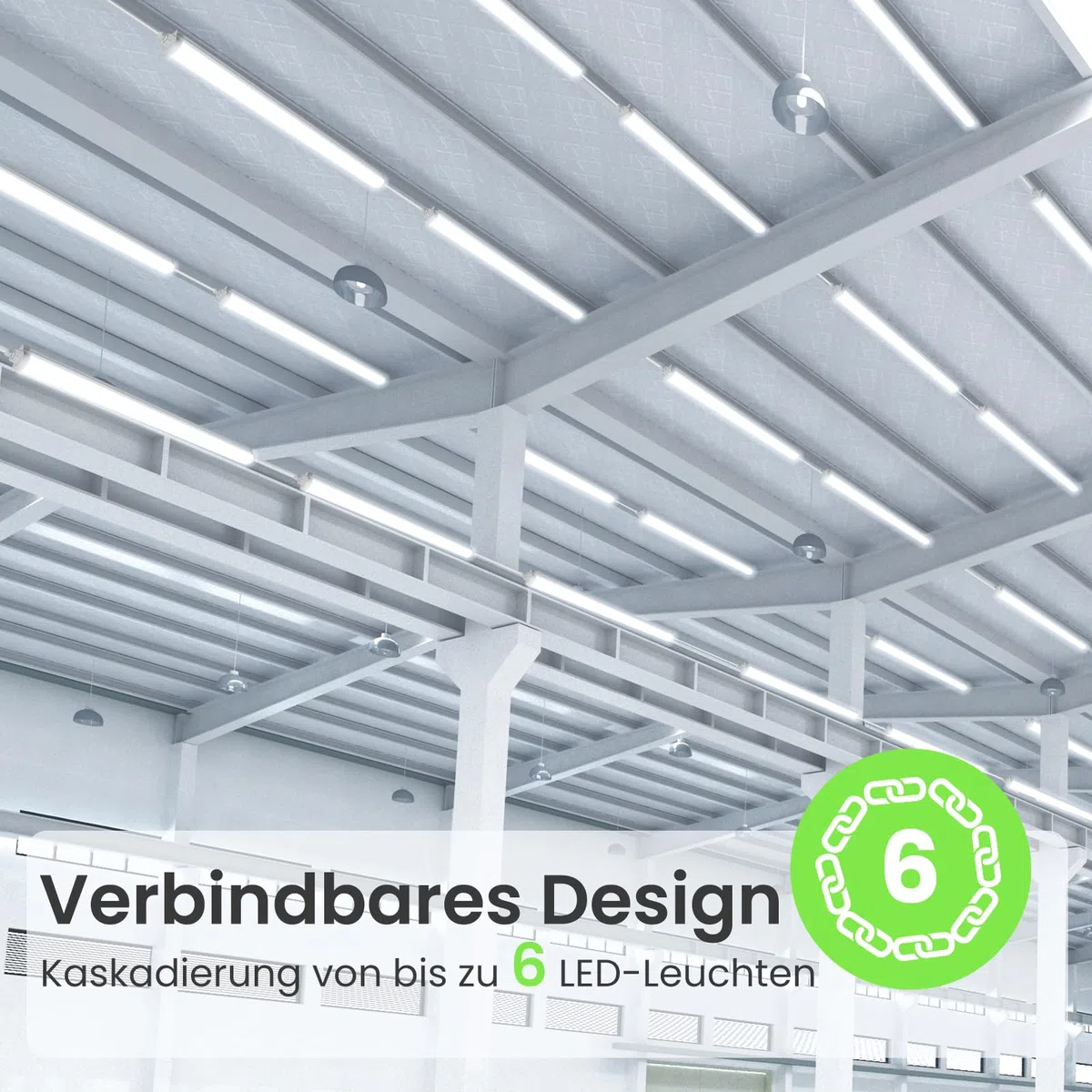 ALUSSO 2 Stück LED Feuchtraumleuchte 120CM, 36W 4320LM LED Röhre 4000K, IP65 Wasserfest Feuchtraumlampe Werkstatt Deckenleuchte für Garage,Keller,Werkstatt,Feuchtraum,Bad,Büro,Warenhaus