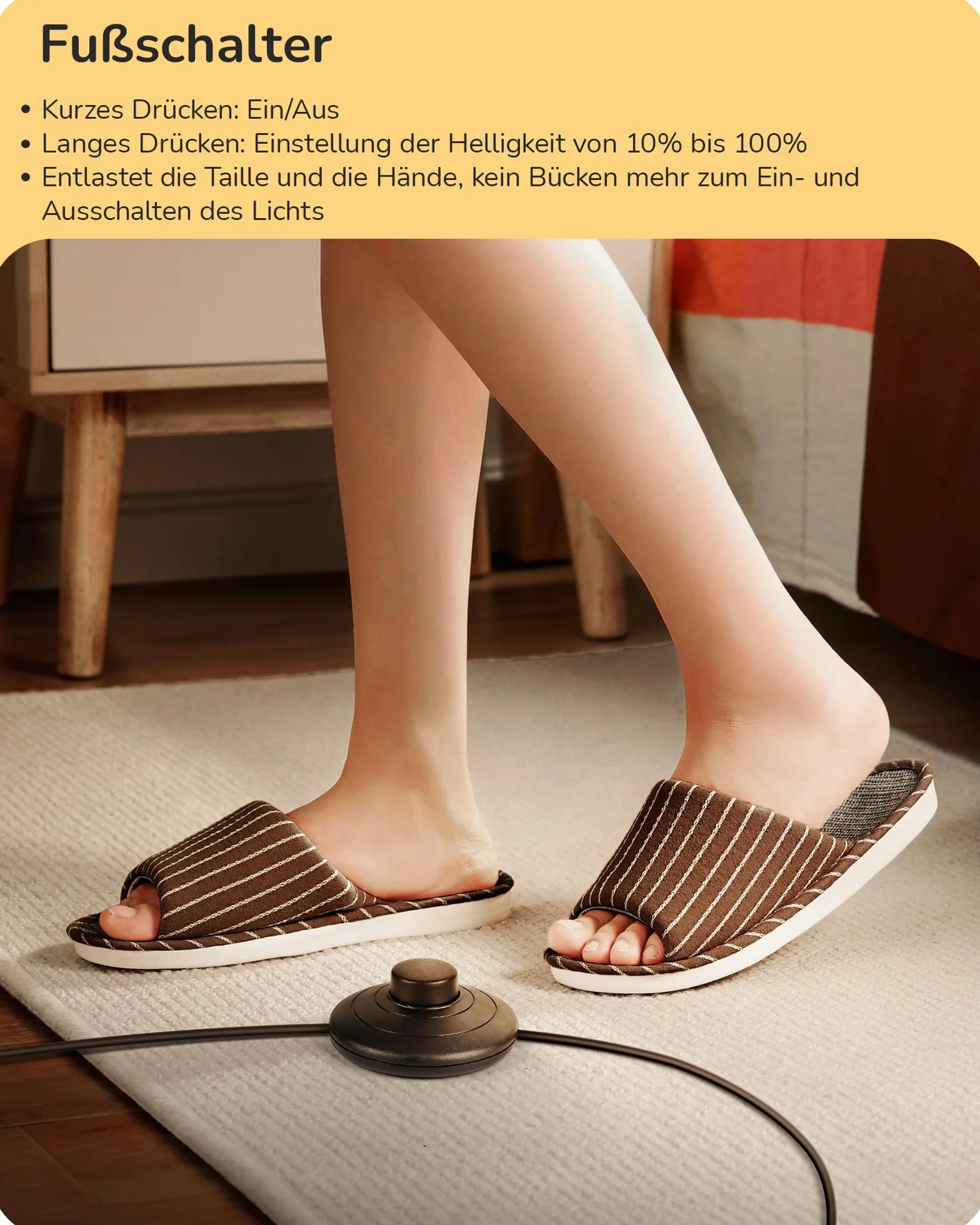 EDISHINE Stehlampe Wohnzimmer, LED Stehlampe Dimmbar, 3000K warmweiße Stehleuchte mit Memory-Funktion, höhenverstellbar 146 cm, moderne Standleuchte für Schlafzimmer und Büro, Schwarz