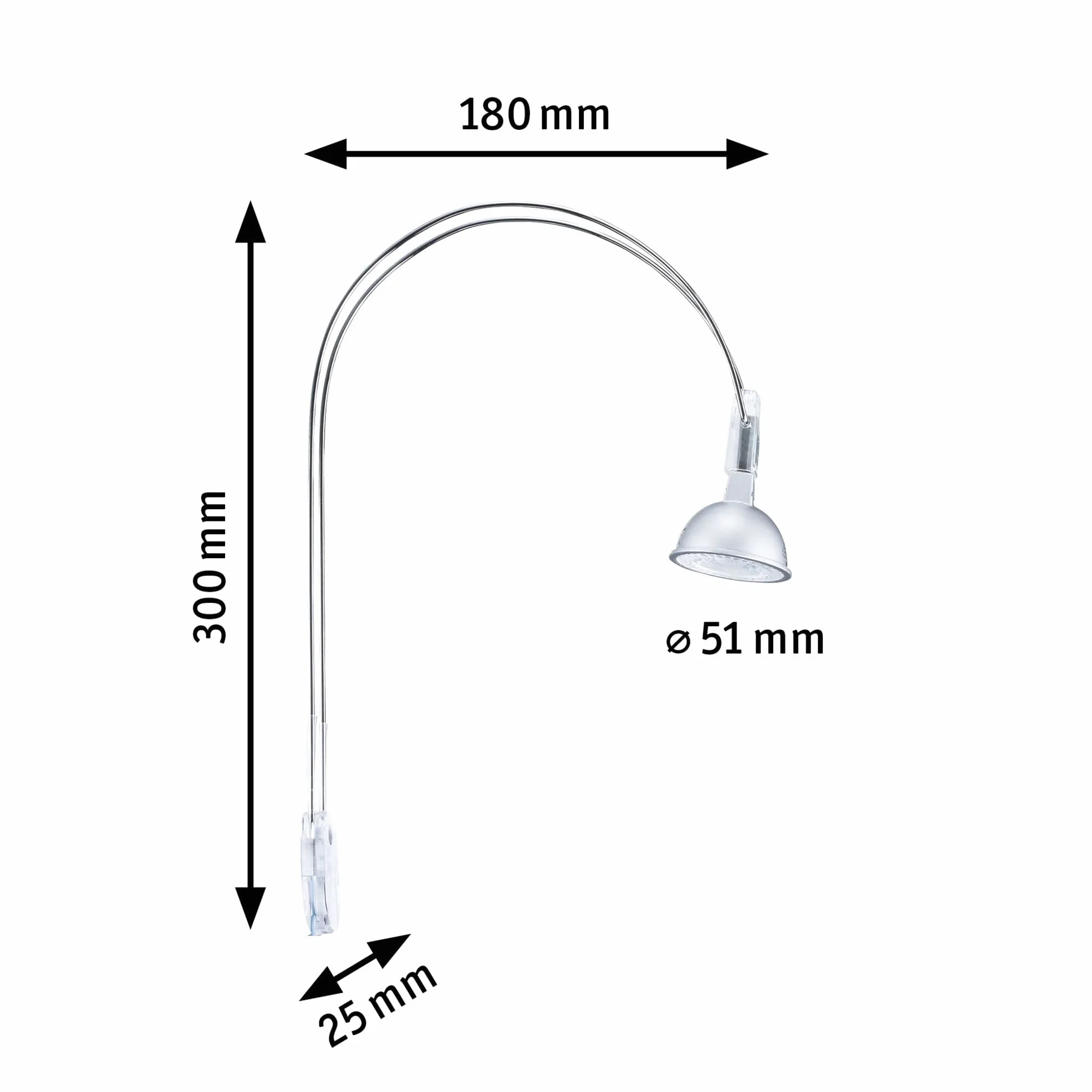 Paulmann Galeria LED II 2x4W GU5.3 Chrom 230/12V 9VA Metall