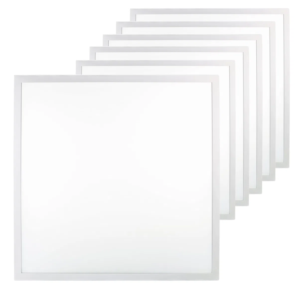 LUXULA LED Panel 62x62cm 36W 3600lm 4000K Neutralweiß Rasterleuchte mit Netzteil 230V flimmerfrei Deckenleuchte
