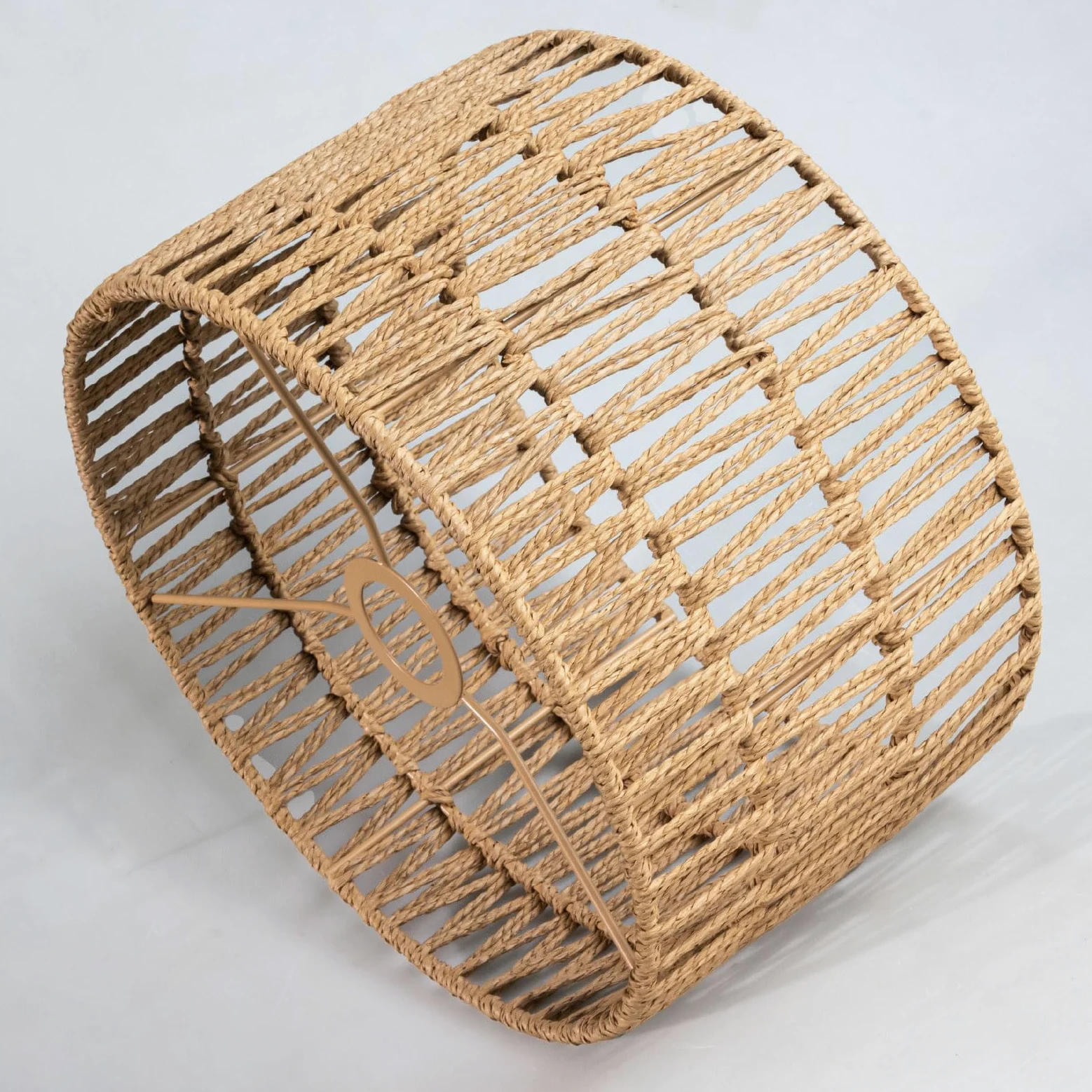 Lampenschirm hängelampe schirm Boho Rattan-Lampenschirm - ein Must-have für alle, die ihren eigenen Stil lieben kreativer (braun, 30Da. x 18H cm)