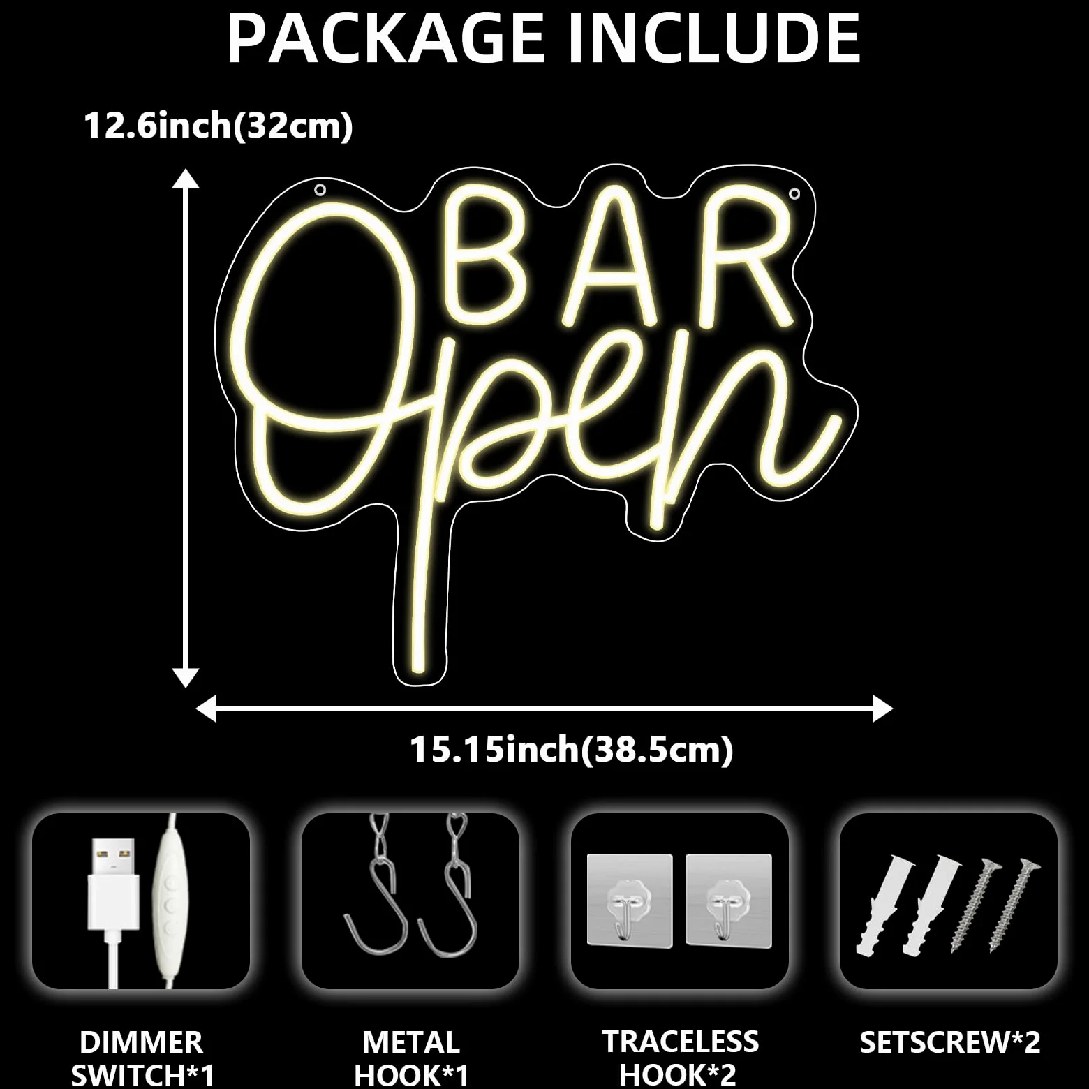 BAR Open Neon Schild Geöffnet Led Schild für Wanddekoration Leuchtreklame USB Öffnen Bier Neonlicht für Cafe Bar Nachtclub Home Decor Mann Höhle Party Business Deko