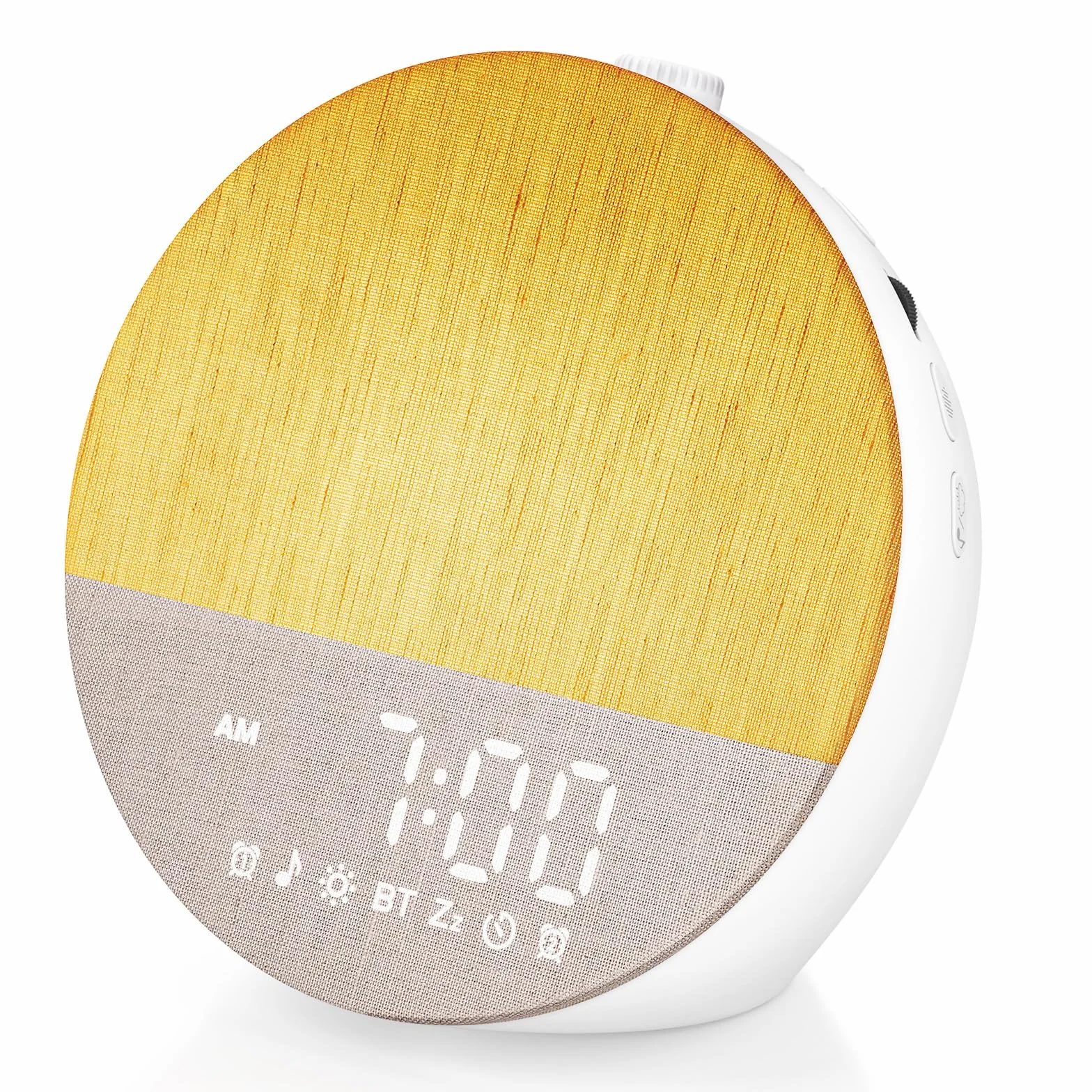 Tageslichtwecker Sonnenaufgang, Digital Wake Up Light, Lichtwecker Doppel Wecker, Bluetooth Lautsprecher, White Noise Machine mit 30 Beruhigende Klänge, 20 Helligkeit,18 Dimmbare Nachtlicht