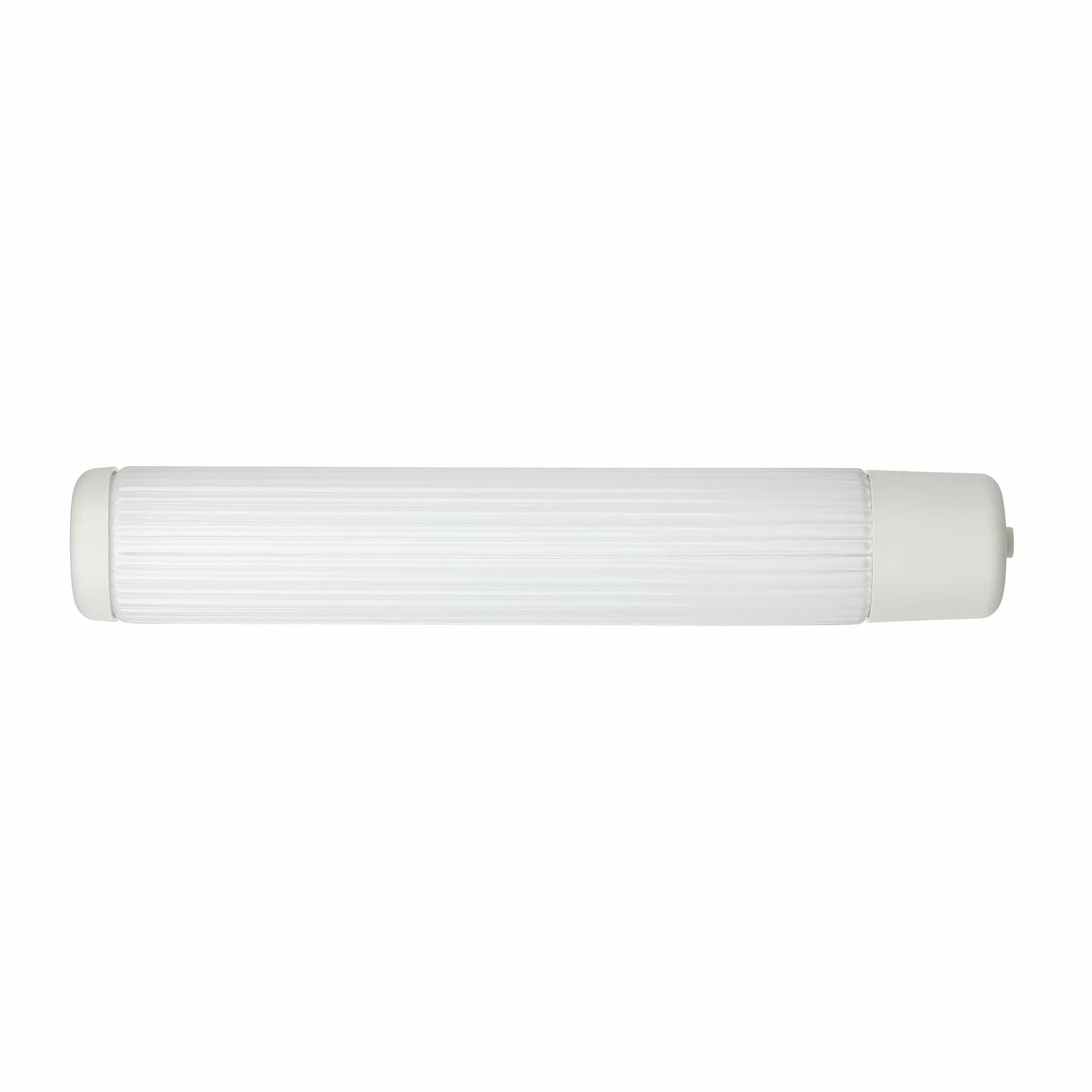 EGLO Wandlampe Bari 1, 2 flammige Spiegelleuchte mit Steckdose und Druckknopf, Wandleuchte aus Glas, Kunststoff in Weiß, Spiegellampe mit E14 Fassung, L 35 cm