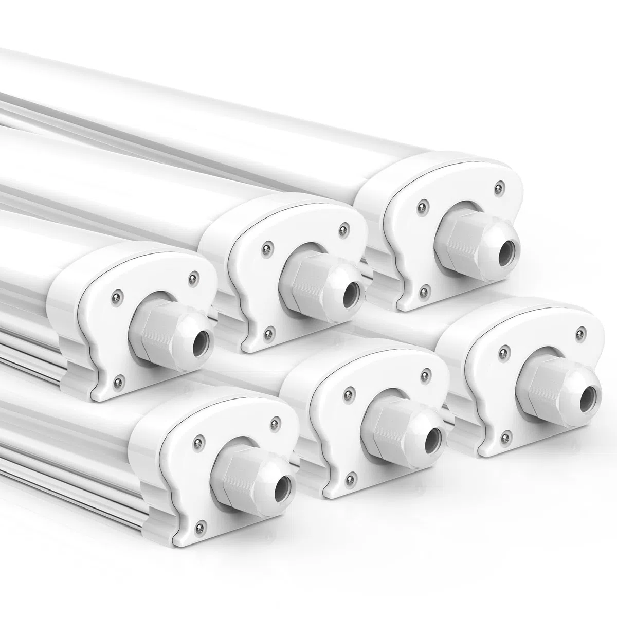 JESLED LED Feuchtraumleuchte 120cm IP65 30W 5200 Lumen Verknüpfbar Kellerleuchte 4000K