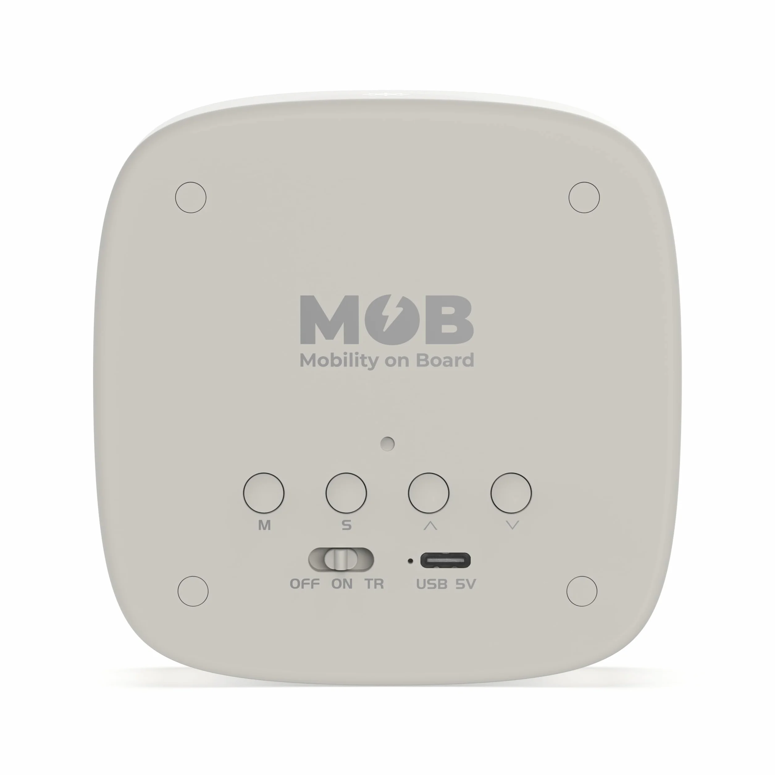 Mob – Mobility ON Board Billy Clock Wecker und Nachtlicht für Kinder, Rahmen aus Kunststoff, (grau)