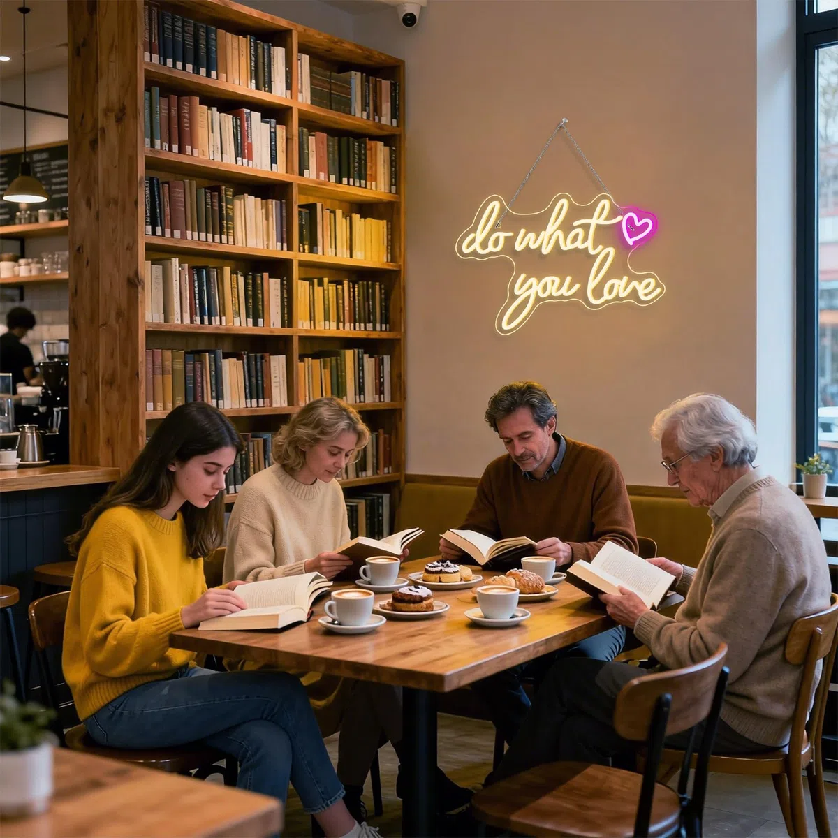 Do What You Love Neonlicht Schriftzug, Warmweiß Neon Schild für Wand Dekor, USB betrieben Neon Led Schild Leuchtreklame für Schlafzimmer, Wohnkultur, Büro