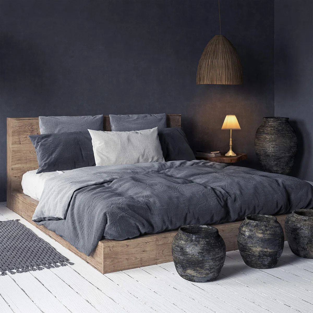 Relaxdays Tischlampe Nachttischlampe, weiß/gold | Stoffschirm