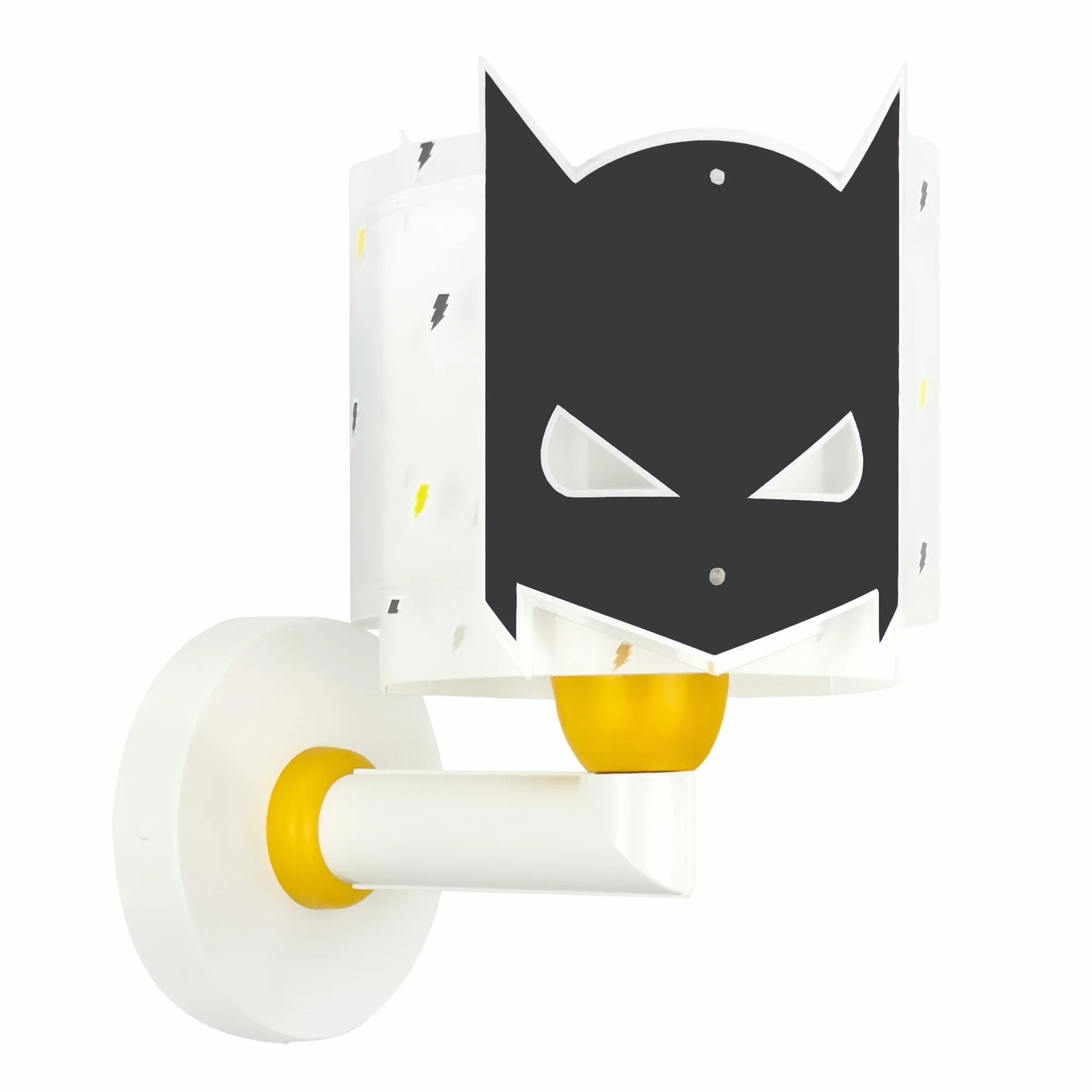 Dalber kinder Wandlampe, Kinderlampe Wandleuchte Dark Hero Superheld, Schwarz | Wandleuchte; Kinderzimmer; E27 - 1 x 15W