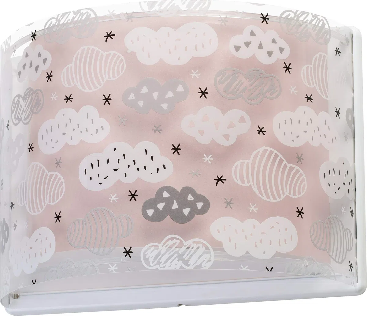 Dalber kinder Wandlampe kinderzimmer, Kinderlampe Wandleuchte Clouds Rosa kinderzimmerlampe, 41418S, E27