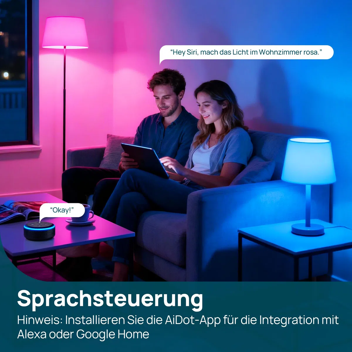 Linkind E27 Matter smart glühbirne 1600lm smart homekit lampe (104 Szenen) 14W ersetzt 100W WLAN LED Lampe RGBTW 2,4-GHz kompatibel Apple HomeKit/Alexa/Siri/Google/SmartThings, A67,3 Stück