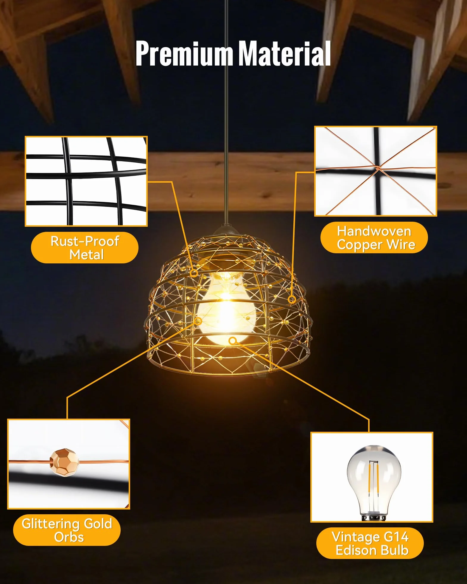 Solar Hängeleuchte für Außen Innen, 1 Solarpanel versorgt 2 Boho Solarlampen mit Fernbedienung Helligkeit einstellbar, Timer IP65 wasserdicht für Garten Terrasse Pavillon Garage Balkon