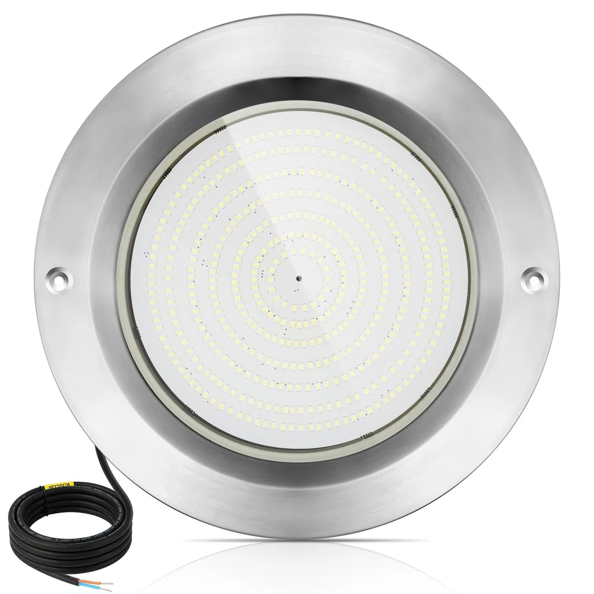 COOLWEST Harz Gefüllt LED Poolbeleuchtung Extra Flach, 36W Kalteweiß, IP68 Wasserdicht, 12V DC, 6000K