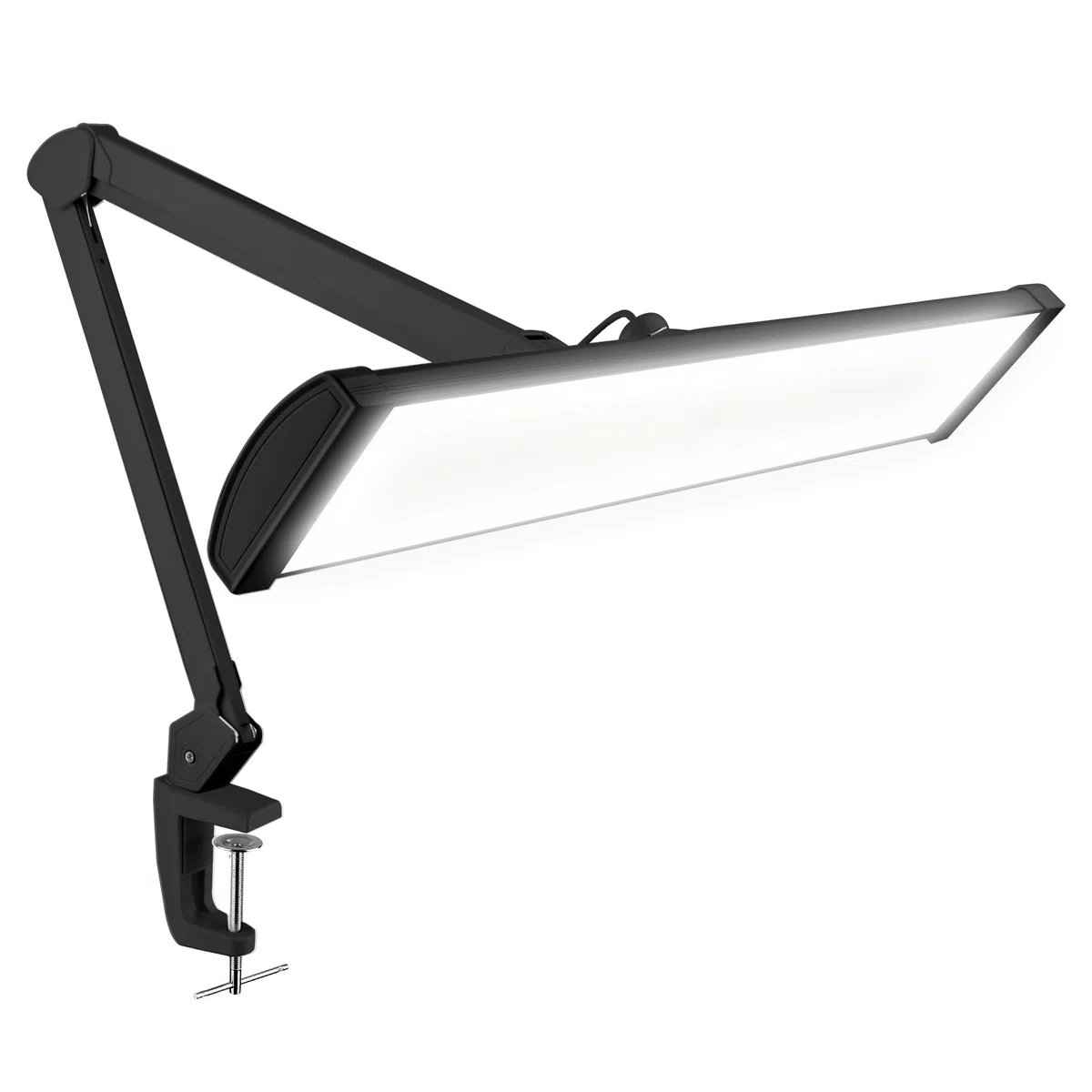 Neatfi Ultra 3.500 Lumen LED-Schreibtischlampe 45W 66 cm Metallschirm 270 SMD-LEDs Schwarz