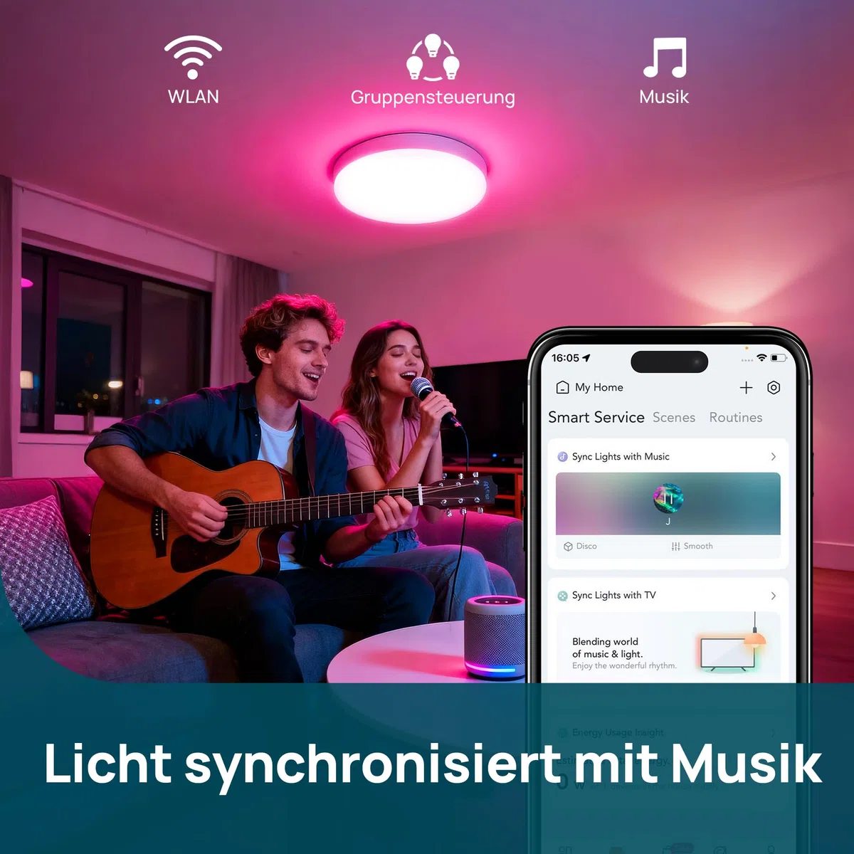 Linkind E27 Matter smart glühbirne 1600lm smart homekit lampe (104 Szenen) 14W ersetzt 100W WLAN LED Lampe RGBTW 2,4-GHz kompatibel Apple HomeKit/Alexa/Siri/Google/SmartThings, A67,3 Stück