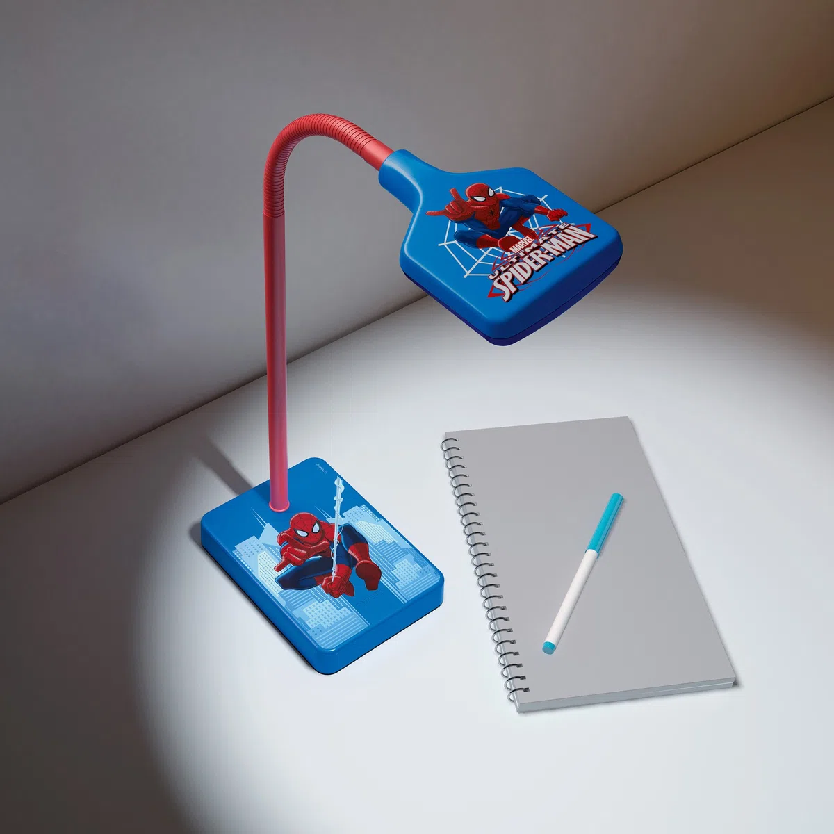 Philips Marvel Spiderman LED Schreibtischleuchte, blau/rot, 717704016