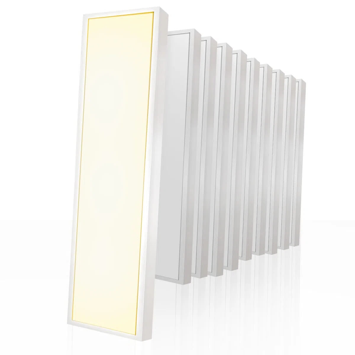 LED Anbaupanel 150x30cm 3000K Warmweiß UGR19 6400lm 40W Bürodeckenleuchte Aufputz Rasterleuchte