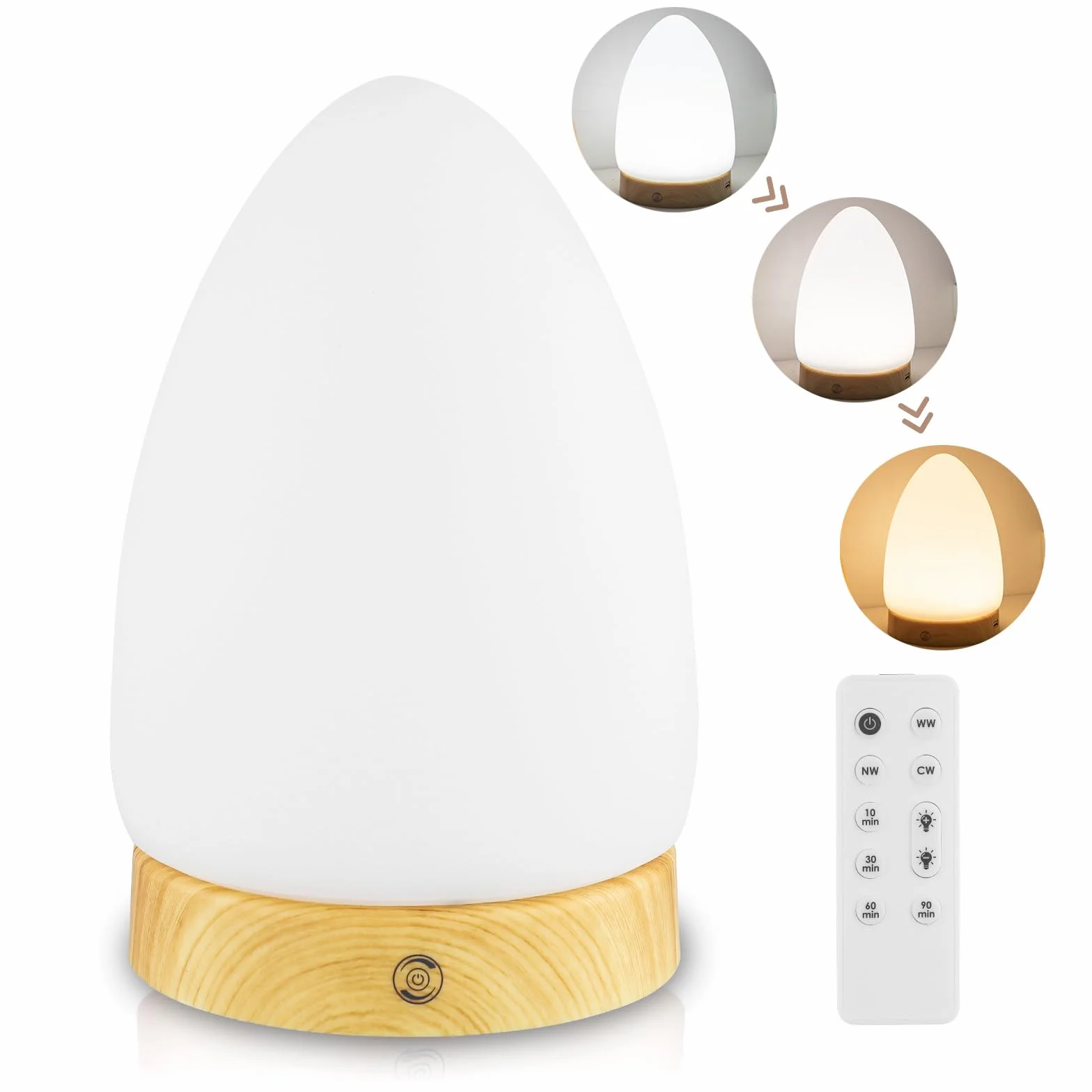 Tageslichtlampe, 10000 Lux Sonnen Lampe mit Touch-Steuerung Lichttherapielampe für Depressionen, SAD Lampe Vollspektrumlampe, Simulation von Tageslicht, Mit 3 Lichtfarben 4 Einstellbare Helligkeit