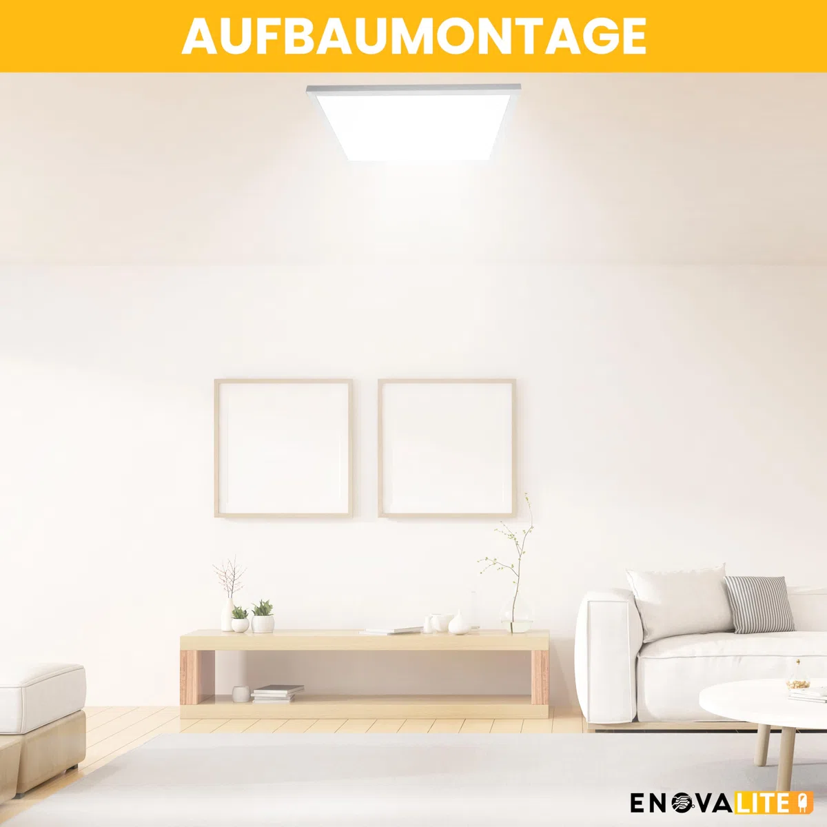 LED Panel 62x62 cm 36W 6000K Kaltweiß 3600lm UGR19 flimmerfrei blendfrei flache Einbauleuchte Rasterdecke 230V 620x620x0,9mm